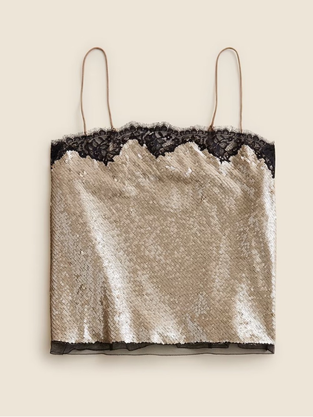 J. Crew Sequin Lace Satin Blouse